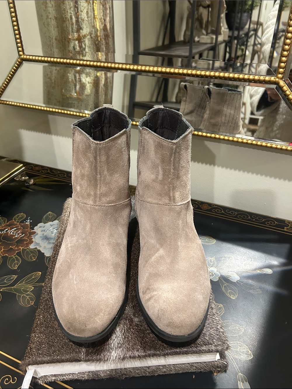 Sorell 8.5 Suede Ankle Boots in Taupe - Classic Casual Style